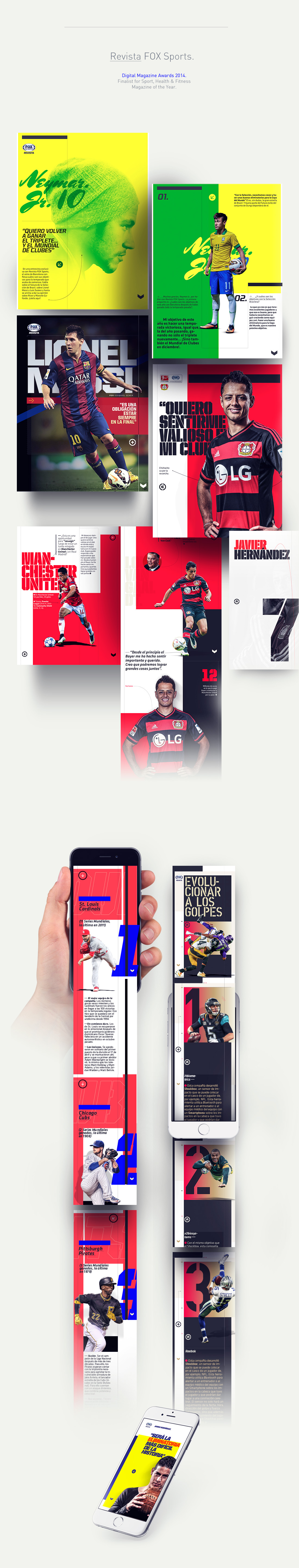Adobe DPS Digital Magazine iPad Fox Sports apps applications editorial Brand Content messi soccer Futbol creative touch video sound