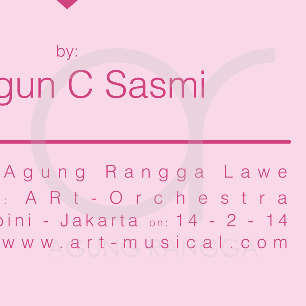 poster Event Project Anggun C Sasmi concert Love