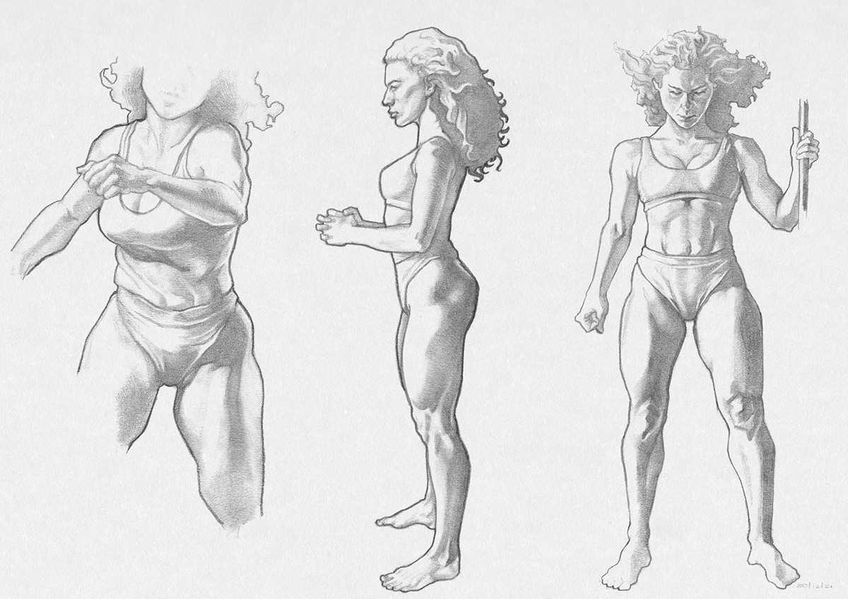 anatomy boceto dibujo Drawing  ILLUSTRATION  portrait sketch sketchbook TRADITIONAL ART woman
