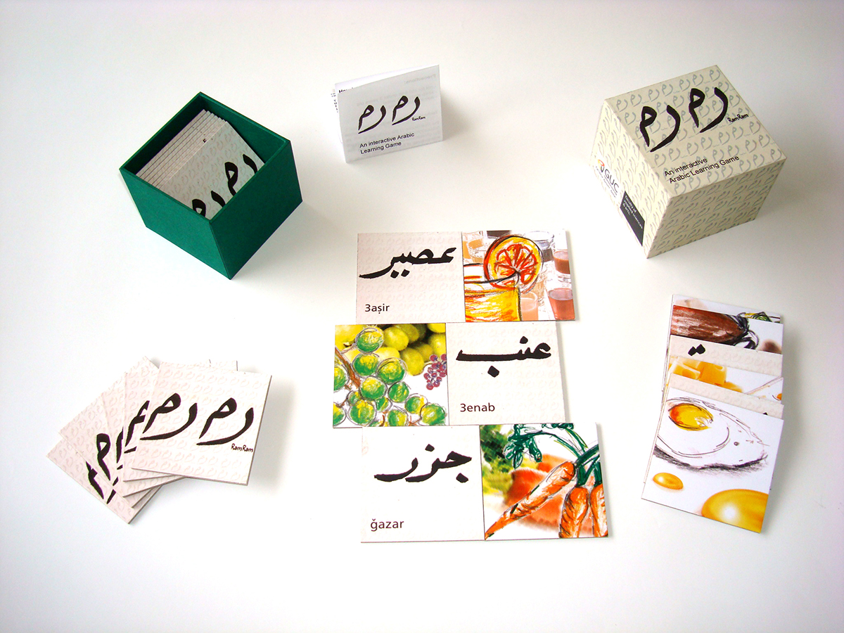 game cards kids' game Language Learning arabic arabic calligraphy Food  illustrations cards cardgame carddesign