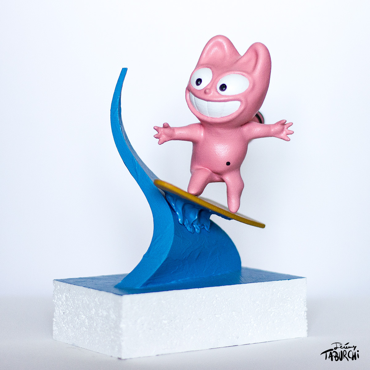 Taburchi Chat Rose pink cat sculpture 3d printing 3D 3d art 3d sculpture