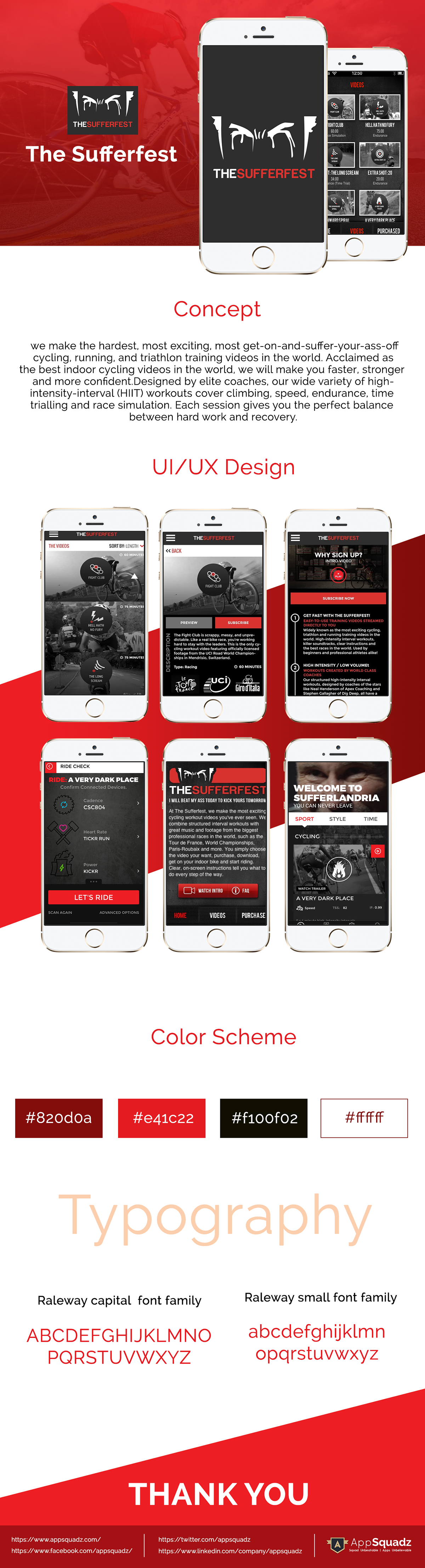Mobile Application UI ux app design app designing thesufferfestspp SportsApp   sports ios iphone app Android App