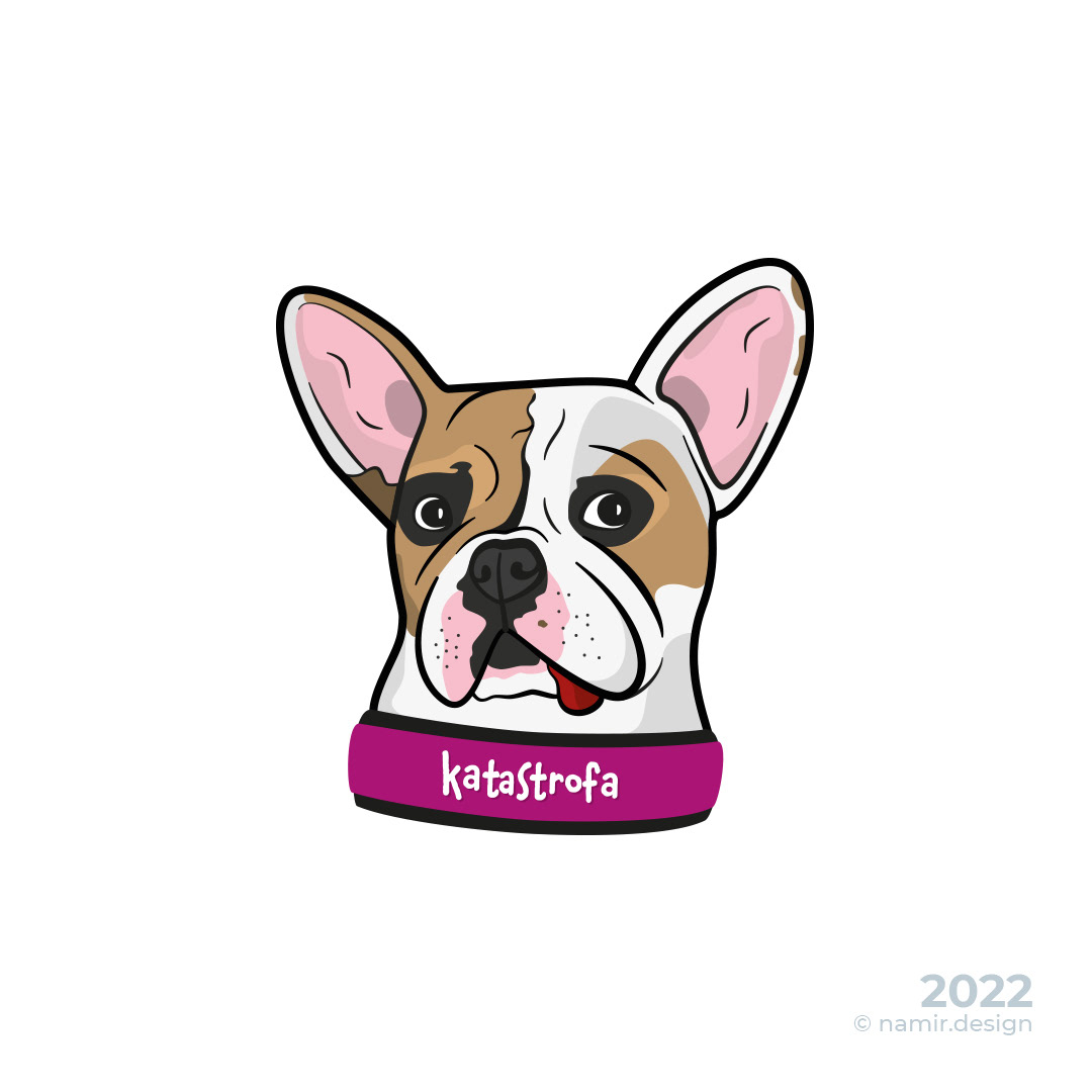 animal beauty cartoon Character design  Digital Art  dog ILLUSTRATION  portrait sweet vector