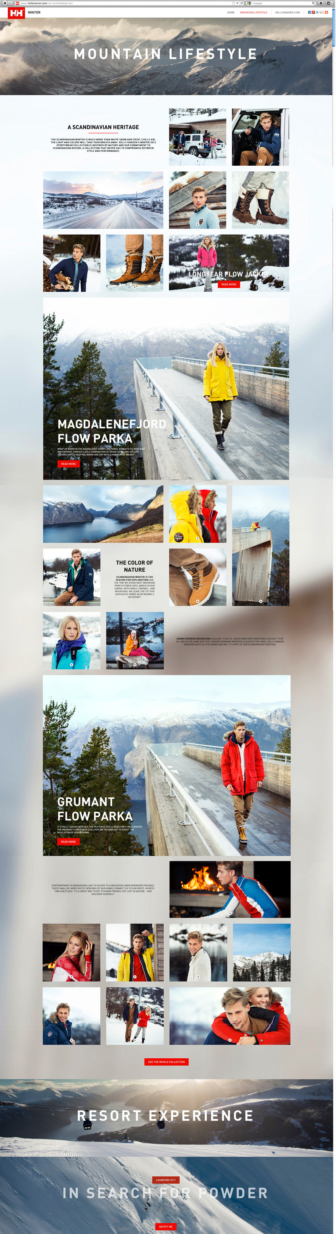 Sportswear Lookbook helly hansen skiwear winter norway Ski digital
