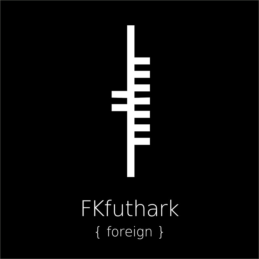 font font design Display constructed angular futhark germanic runes Norse viking Fuþark ættir ætt