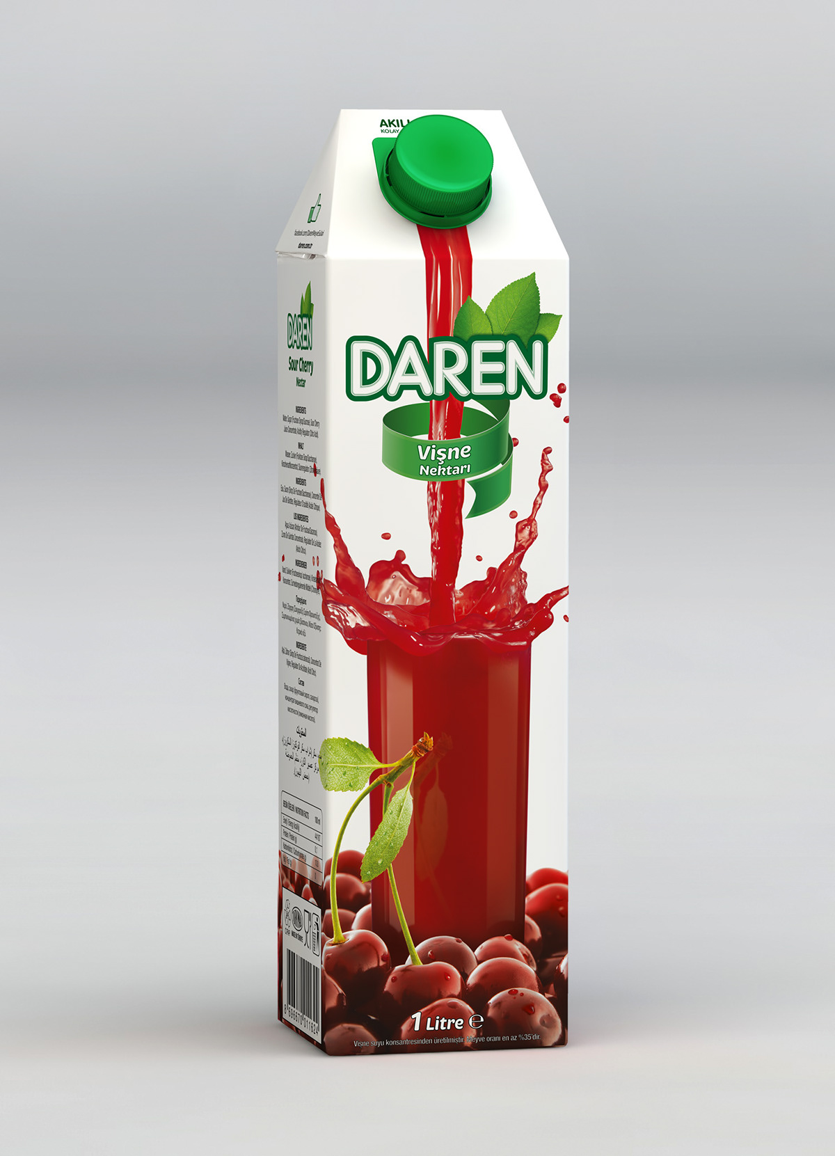 Daren fruit juice Meyve Suyu package design  Paket Tasarımı Gürkan Bayındır