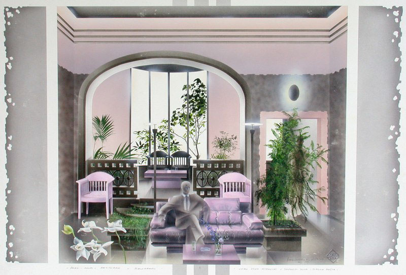 Adobe Portfolio Interior rendering art air-brush watercolour atza aca aleksandar alexander visnic visnjic Project presentation vancouver north bc Canada