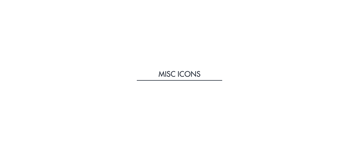 icons Fun line fill Misc simple pictograms color bowtie pen headphone clock comb square