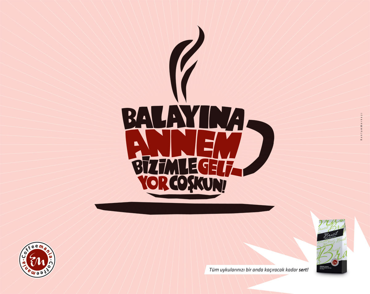 ilan print reklam ads Yaratıcı Yönetmen Creative Director sanat yönetmeni Art Director türkiye Turkey Coffee ödül Awards kırmızı Kırmızı Bölge