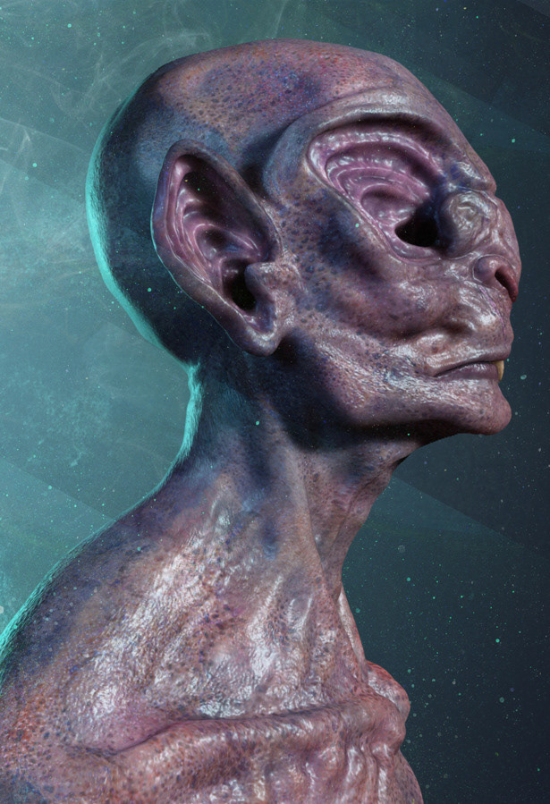vampire bat batface Maya 3D vfx texture Mudbox photoshop 3dart horror MentalRay sculpture 3dsculpture CGI