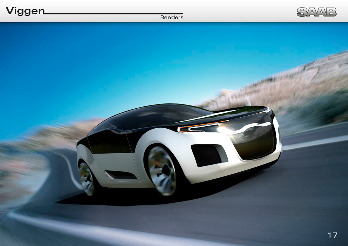 Saab concept sketch car automotive concept