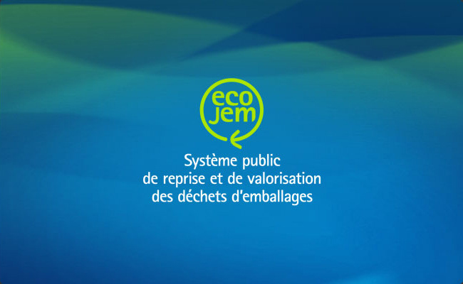 Environnement dechets algerie identité visuelle logo ecojem ecoemballage eco emballage habillage véhicule charte graphique