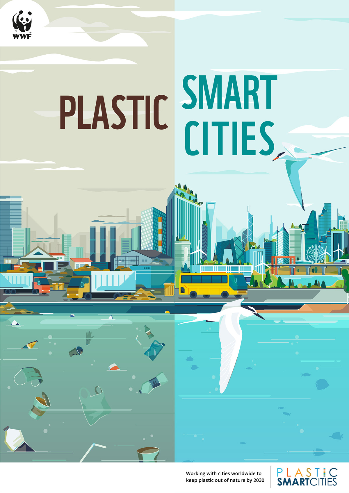 animals Cities city coral earth Nature Ocean plastic Smart WWF