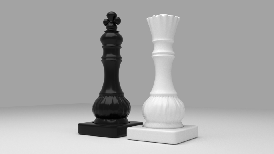 3D Packaging indastrial design graphic design  Salt & Pepper 3d modeling queen king chess black & white
