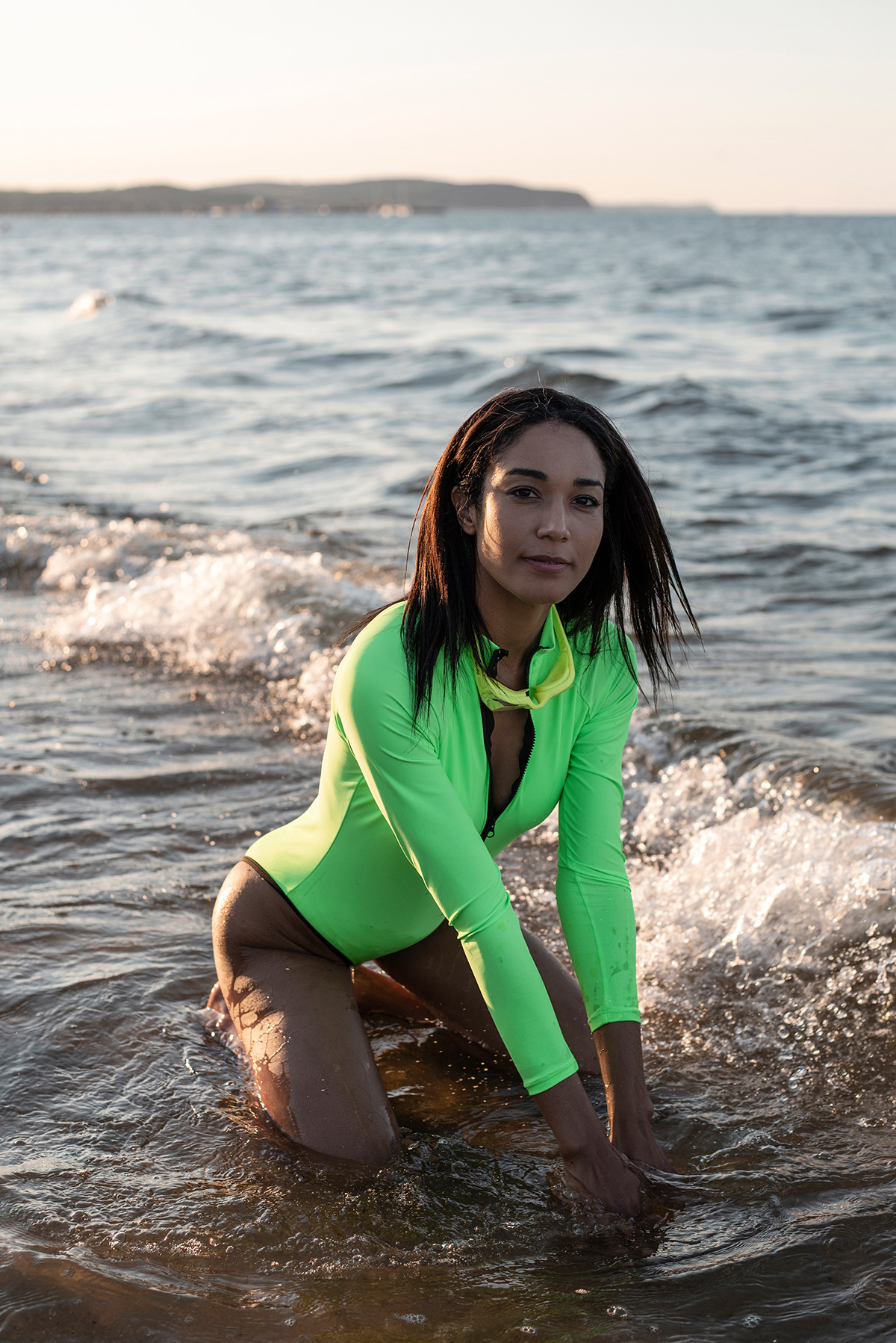 beach editorial Fashion  model Outdoor retouch Style swimsuit swimwear woman