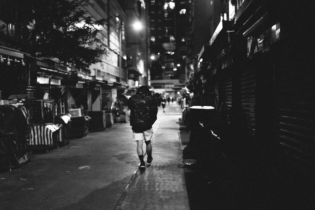 black and white city hk hongkong Leica leicam10 lightroom night Photography  street photography