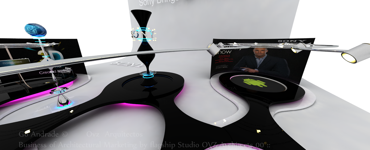 3D   rhino   3ds   go andrade   v-ray  Concept Sony model module architecture future gonzalo andrade