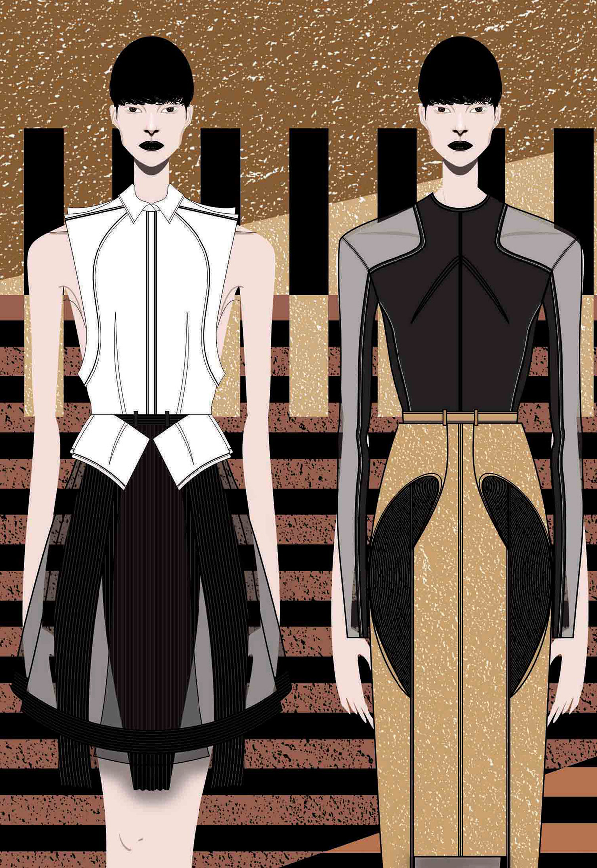 PEFTA fashion illustration Collection fashion design