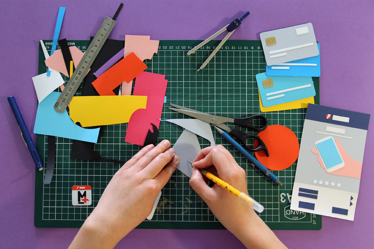 motion coraje estudio paper papel craft cut Unicredit color paper craft
