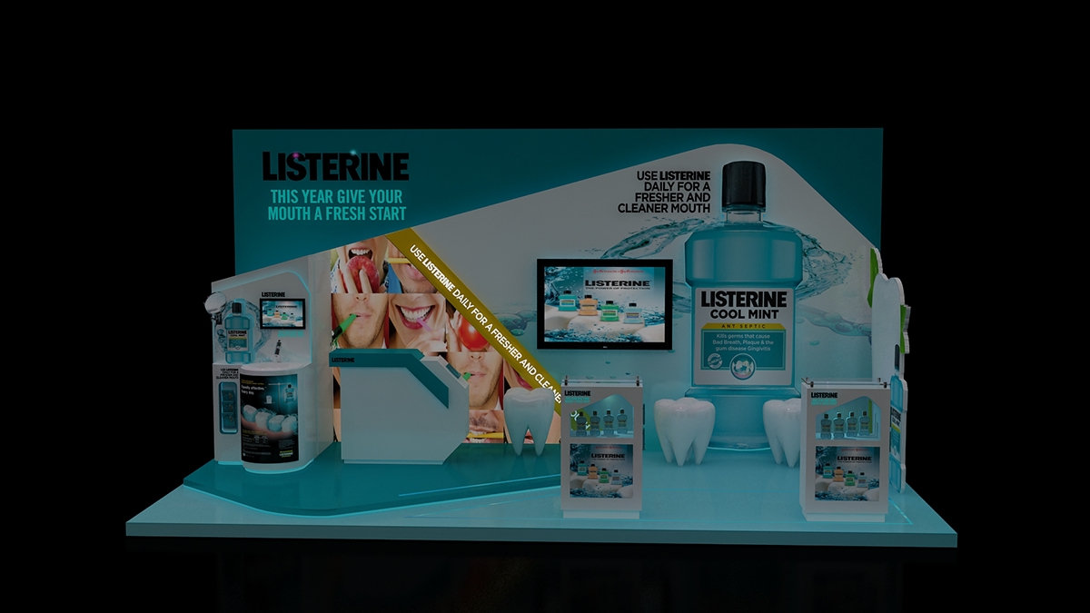 listerine booth Event Stand Exhibition 