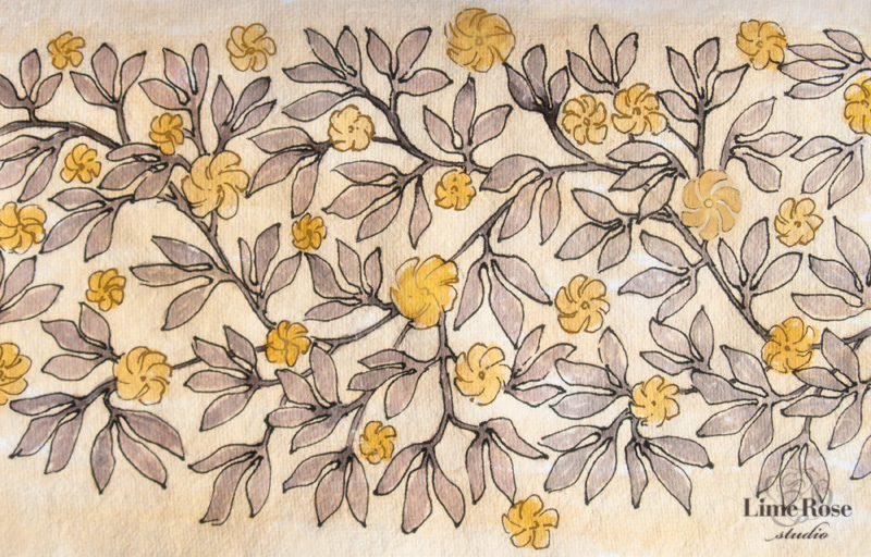 floral Nature pattern watercolor