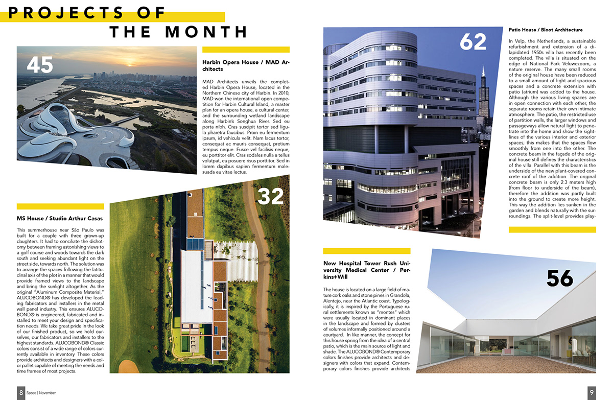 modern magazine contemporary architecture editorial