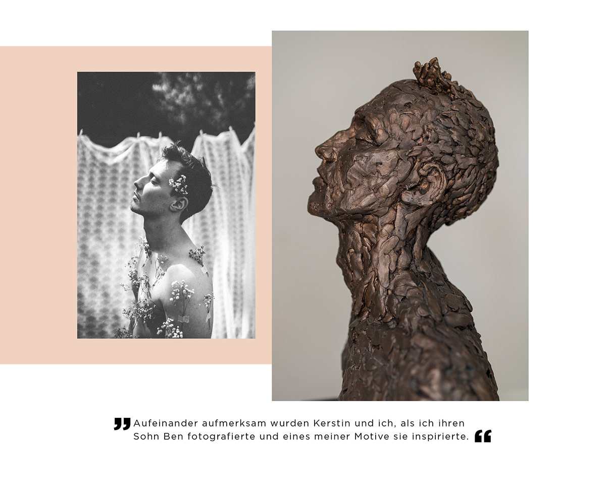 skulpture craft art Photography  Layout Design InDesign Magazine design magazine portrait Plastiken