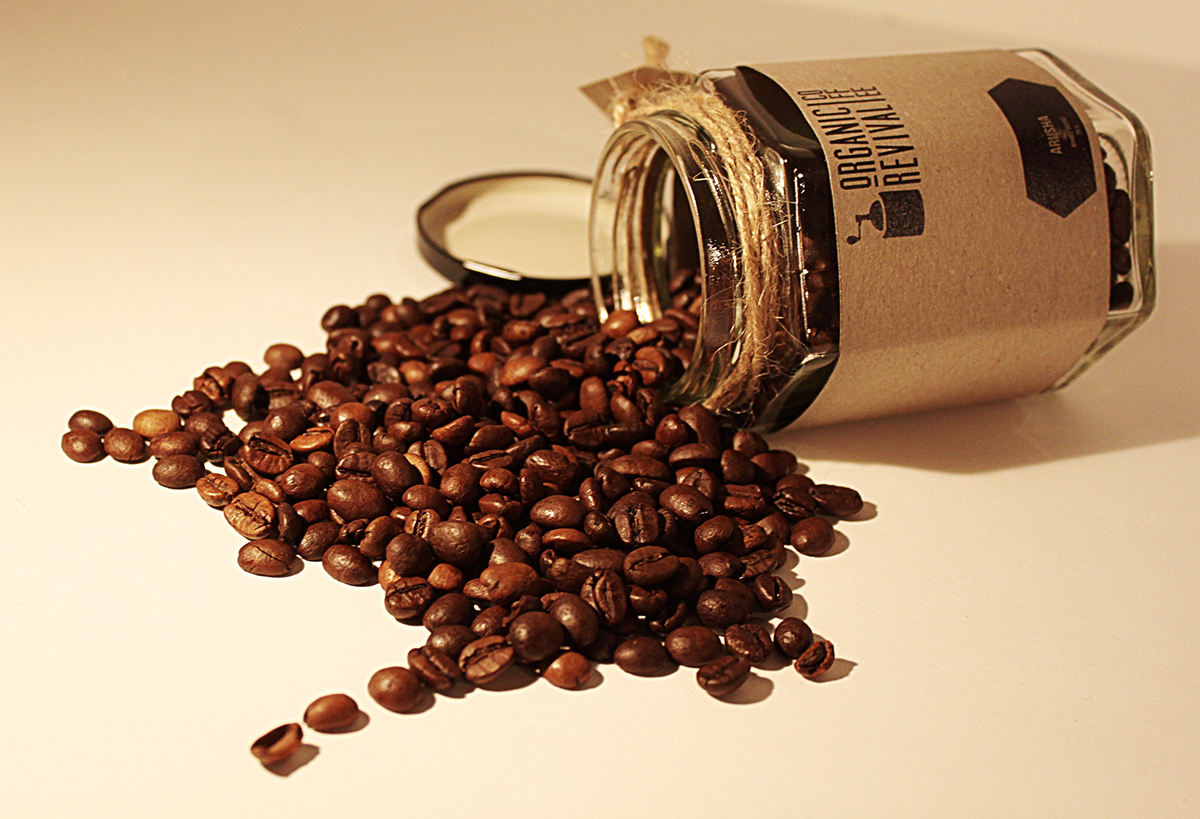 Coffee Retro hemp organic cardboard Sustainable revival revitalizing fresh coffee beans