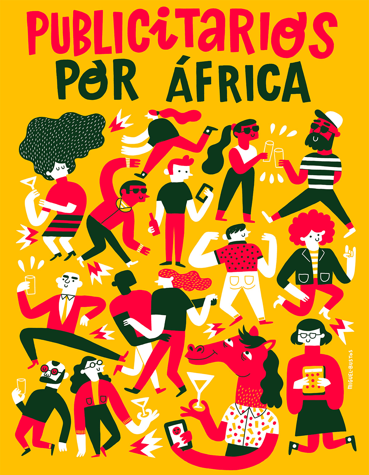 ILLUSTRATION  africa poster party