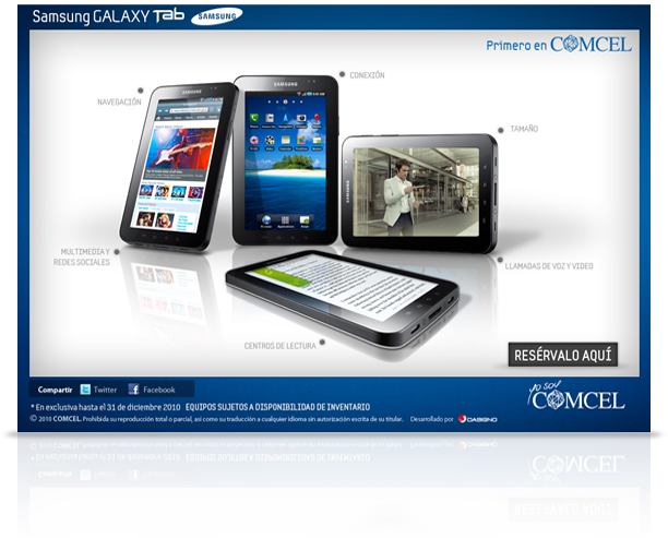 Samsung Comcel galaxy tab