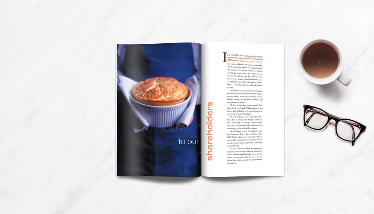 editorial Food  annual report modern simple design