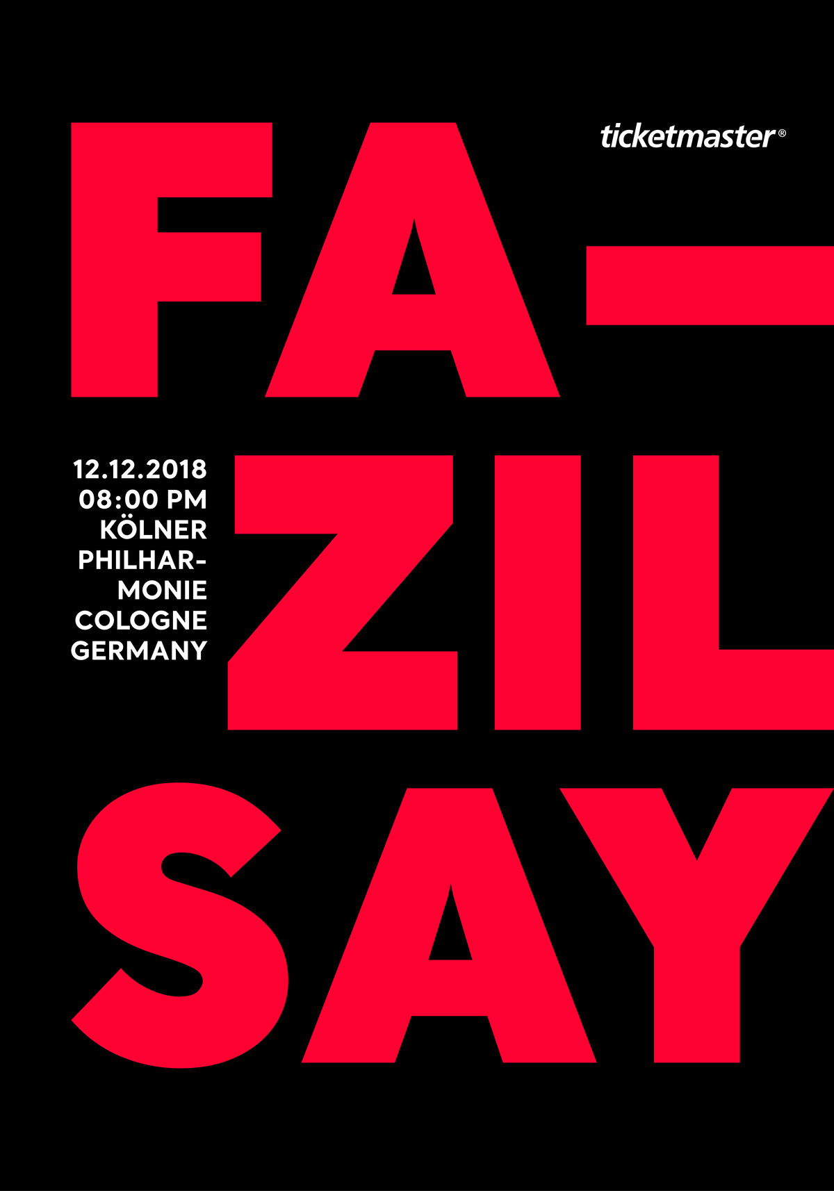Fazıl Say Piano classical music music beethoven mozart poster Poster Design typography   adobeawards