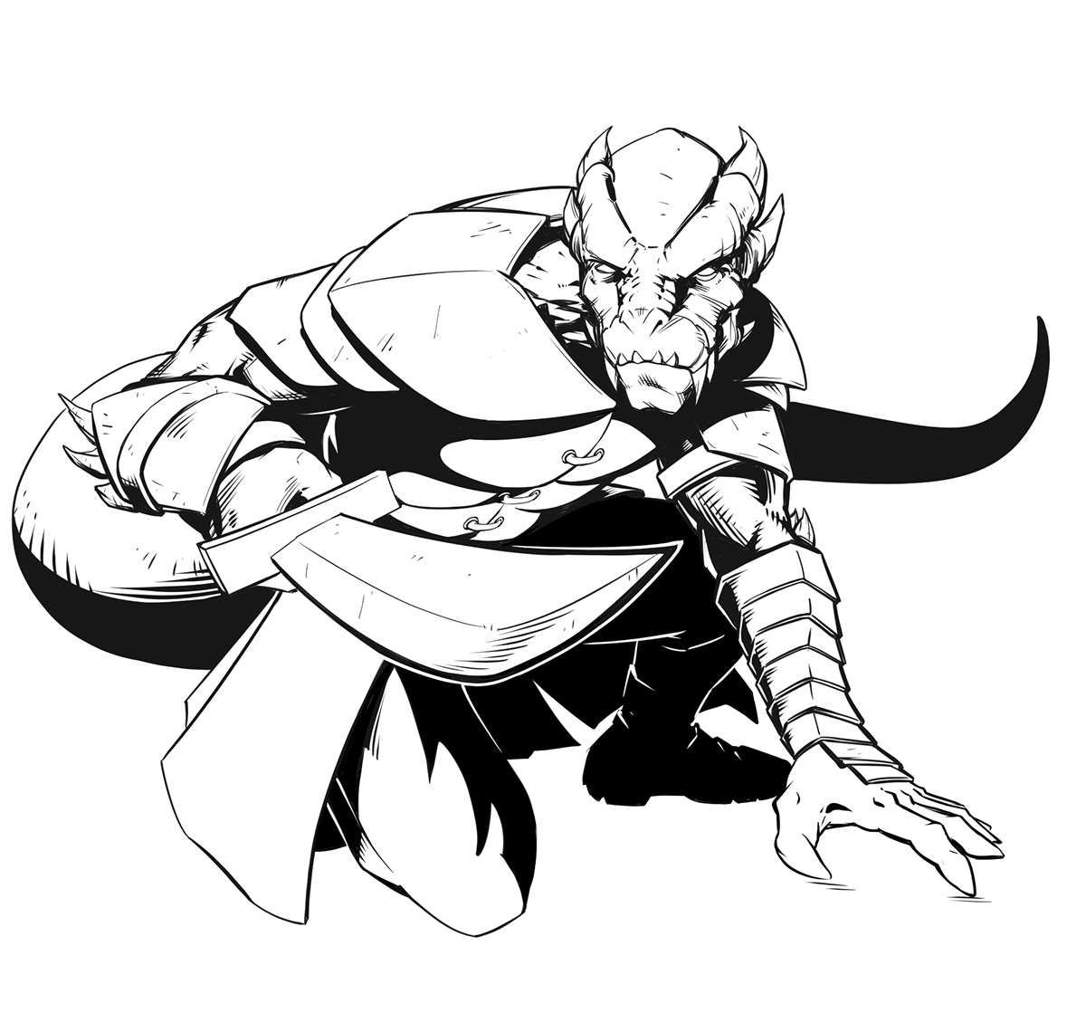 Kade - Dragonborn Ranger, D&D 5e Character.