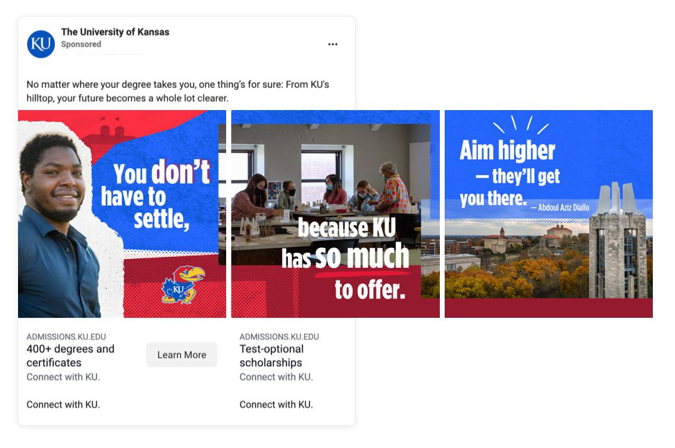 campaign design Integrated Campaign social media The University of Kansas Website