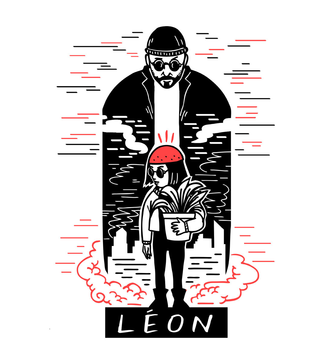 leon the professional Jean Reno natalie portman Leon mathilda luc besson Movies films Cinema movie poster