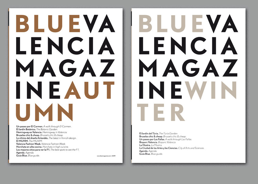 Blue Magazine  Magazine  blue editorial valencia
