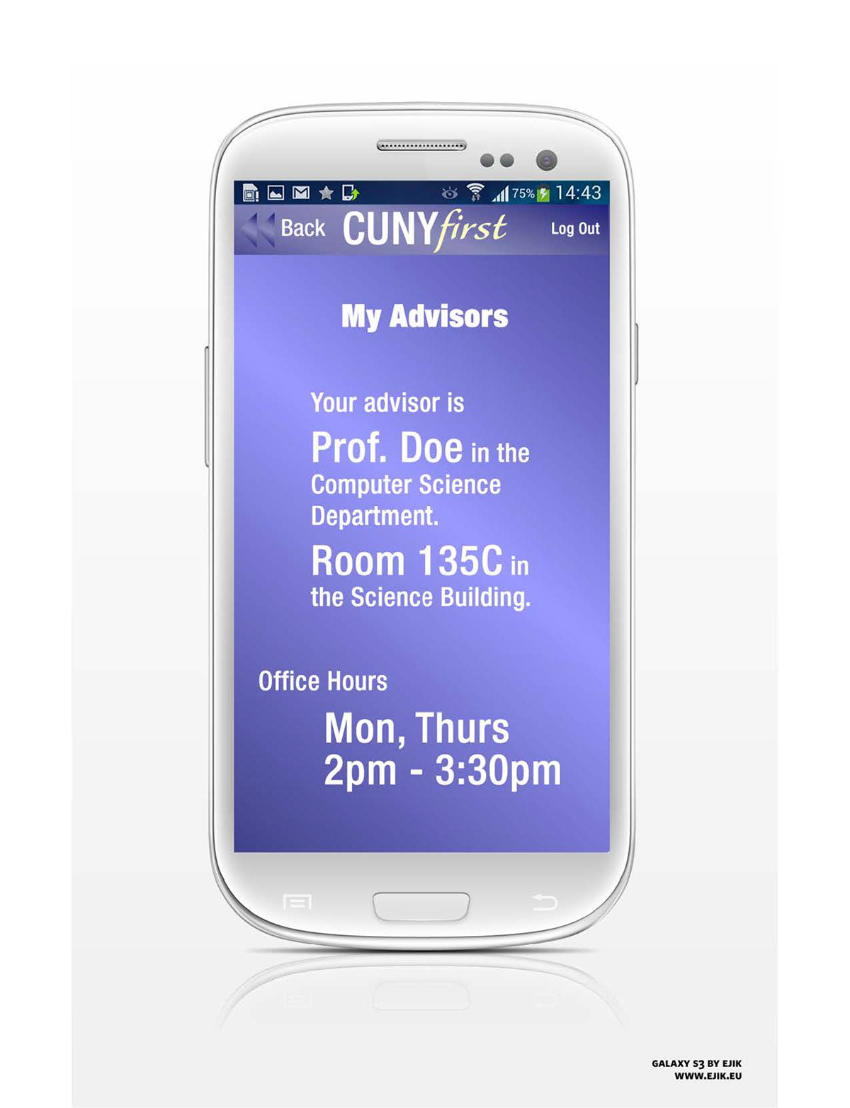 interactive app Mobile app CUNY phone app student related