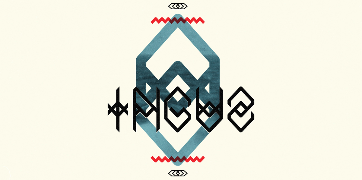 inguz font haris bekrakis experimental runes futhark Runic alphabet rhombus student project