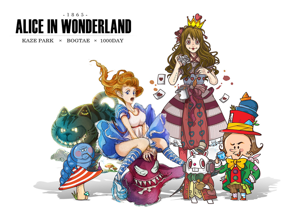 fairy tale wonderland Exhibition  1000DAY bogtae kazepark 4bd papertoy 페이퍼토이