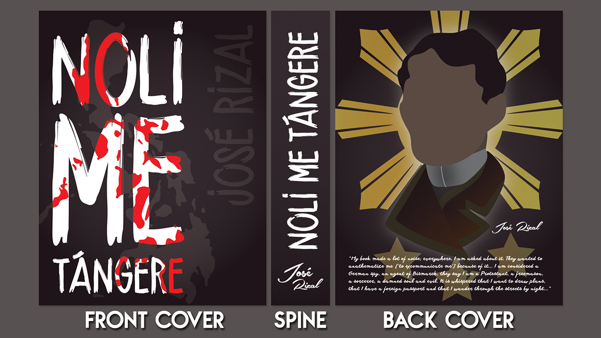 publishing   book design book cover design cover adobe illustrator book Noli Me Tangere Spanish Colonization Pinoy filipino philippines jose rizal