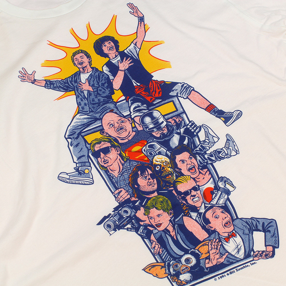 Bill and ted billie jean bogus journey Excellent Adventure Face the music gizmo Goodies gremlins jack burton Johnny 5  max headroom mogwai Pee Wee Herman robocop rotld snake pliskin They Live