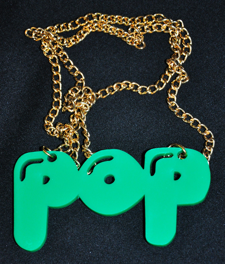 BANG pop splat zap Laser-Cut Necklace quirky