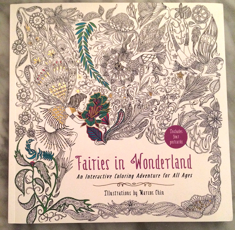 coloring coloring book ink book Fairies fairiesinwonderland marcosprocess marcoswip marcossketches HarperCollins riddles puzzles