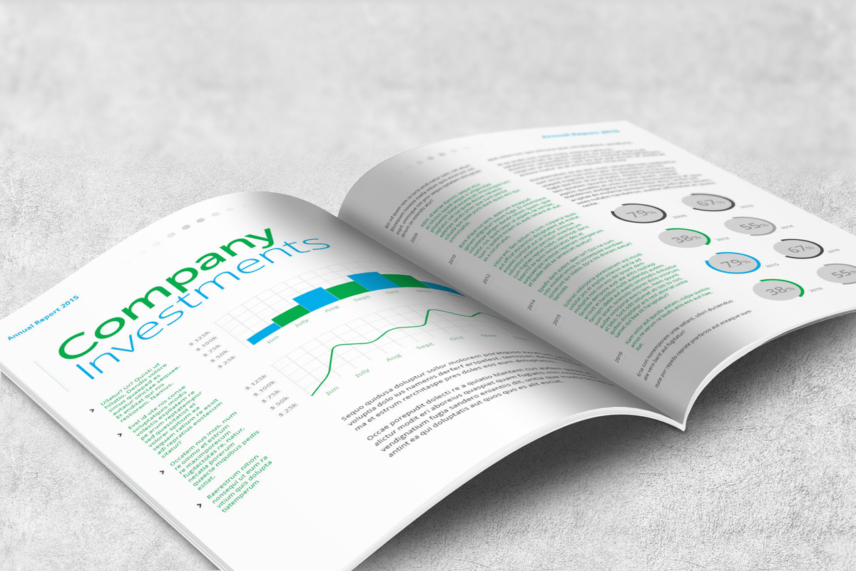 Annual Report Template - A4 Portrait on Behance
