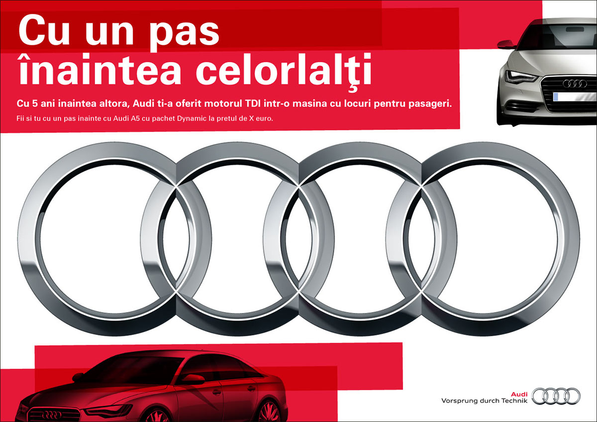 Audi Audi Romania Pas inainte Icona Advertising