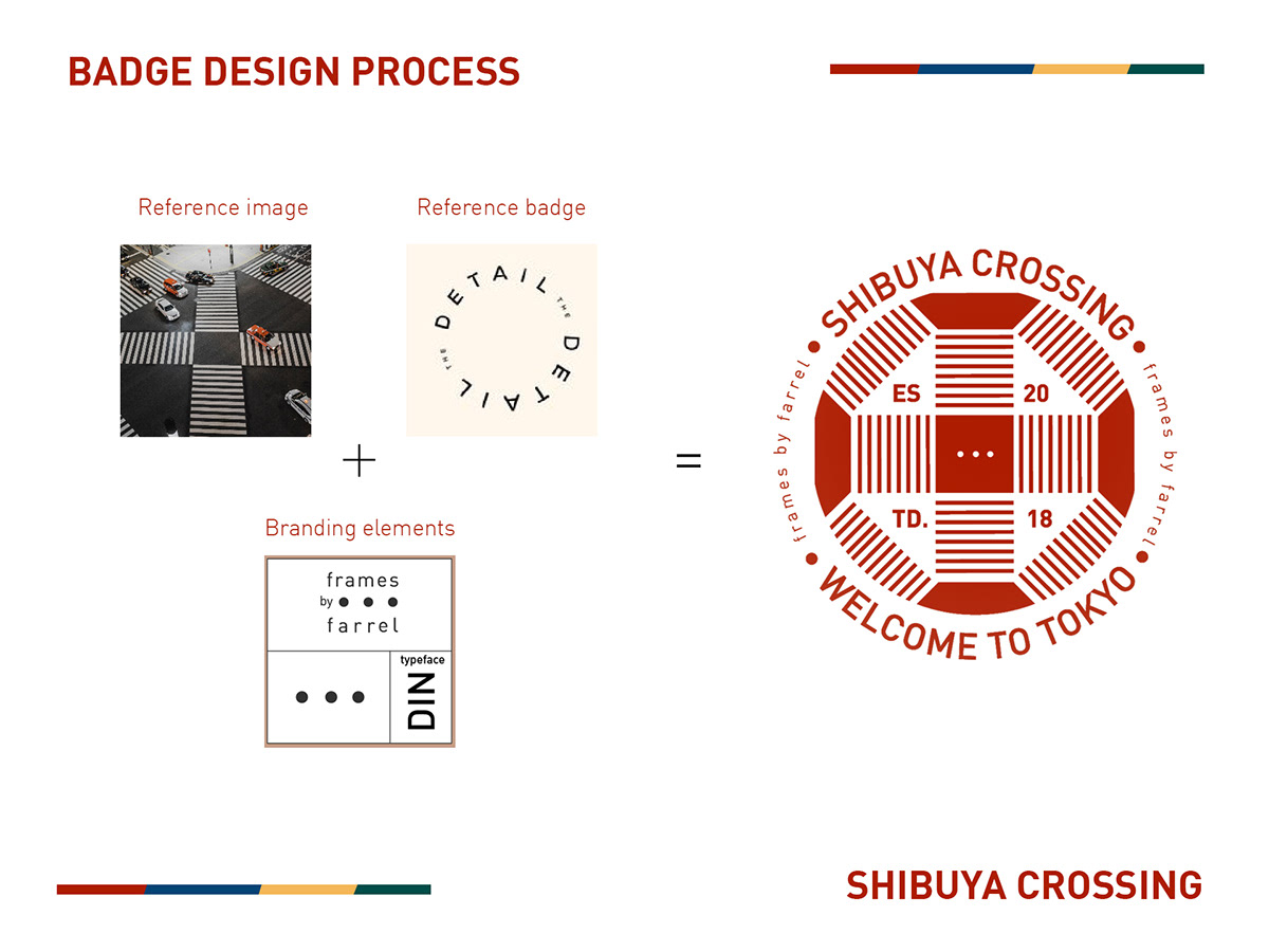 branding  Identity Design visual identity merchandise Badge design tokyo