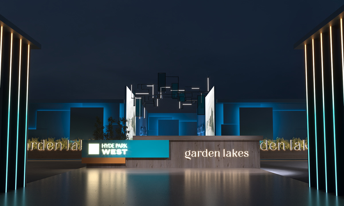 3D Advertising  architecture art direction  entourage Events garden hyde park lakes set design 