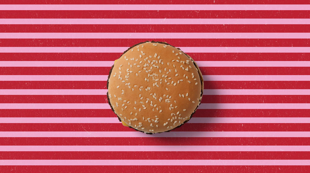 burger homemade her own shop Food  fastfood stripes pattern brand eat Fries