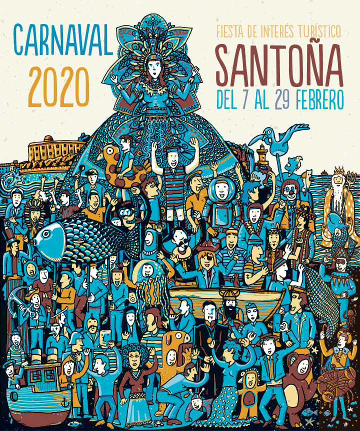 Badajoz caceres Carnaval dibujo Extremadura extremeño ILUSTRADO navalmoral Santoña Vinaroz