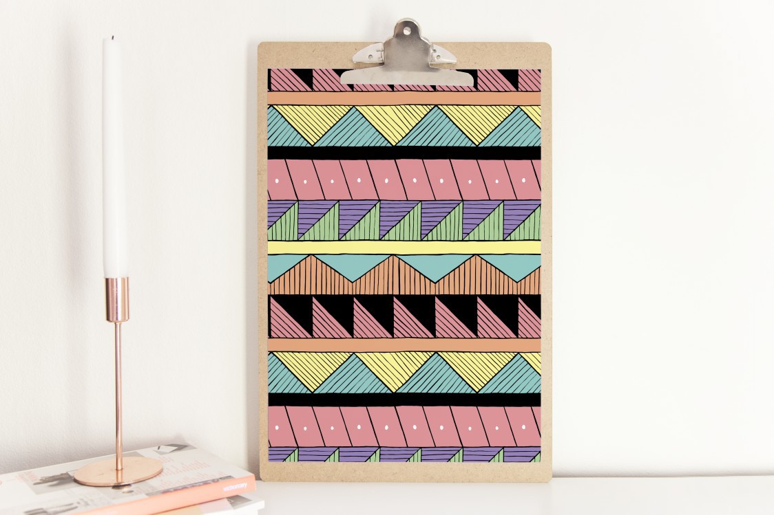 pattern repeat surface design studio coloured pencils Tropical minerals wallpaper screensaver